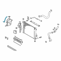 OEM 2020 Toyota Avalon Overflow Hose Diagram - 16283-F0031