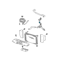 OEM 2002 GMC Sierra 3500 Thermostat Diagram - 97241129