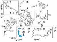 OEM Ford Bronco Oil Outlet Tube Diagram - LB5Z-6L092-A