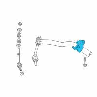 OEM Ram 3500 Sway Bar Bracket Diagram - 68209833AA