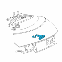 OEM 2004 Pontiac Sunfire Lamp Asm-High Mount Stop Diagram - 5978206