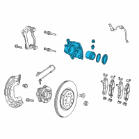 OEM 2018 Jeep Cherokee CALIPER-Disc Brake Diagram - 68225168AD