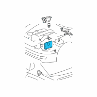 OEM 2000 Lexus GS300 Ignition Control Module Diagram - 896613A55184