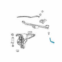 OEM 2012 Dodge Challenger Hose-Windshield Washer Diagram - 5182850AB