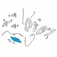 OEM 2022 BMW Z4 DOOR HANDLE INNER RIGHT:512015 Diagram - 51-41-7-944-304