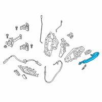 OEM 2020 BMW Z4 Outer Door Handle, Primed, Left Diagram - 51-21-7-489-323