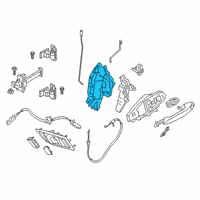 OEM 2022 BMW Z4 Door Lock Actuator Motor Diagram - 51217445049