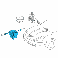 OEM 2000 Toyota Celica ACTUATOR Assembly, Brake Diagram - 44050-32010