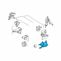 OEM Toyota Corolla Side Mount Bracket Diagram - 12325-22320