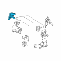 OEM Toyota Corolla Side Mount Diagram - 12305-37070