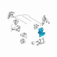 OEM Toyota Corolla Side Mount Diagram - 12372-22200