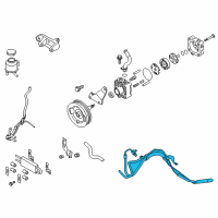 OEM 2017 Infiniti QX50 Power Steering Hose & Tube Set Diagram - 49710-1BA1B