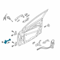 OEM 2017 Hyundai Ioniq Checker Assembly-Front Door, LH Diagram - 79380-G2000