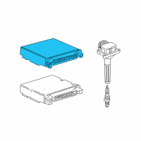 OEM 1998 BMW 740i Engine Control Module Diagram - 12-14-7-501-734