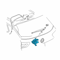 OEM 2018 Buick Regal TourX Rear Motor Diagram - 39156859