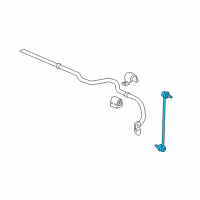 OEM 2007 Saturn Ion Stabilizer Link Diagram - 20784686