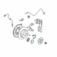 OEM 2004 BMW 330Ci Brake Pad Wear Sensor Rear Diagram - 34-35-1-164-372