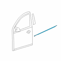 OEM 2012 Nissan Versa MOULDING Assembly - Front Door Outside, RH Diagram - 80820-9KN1A