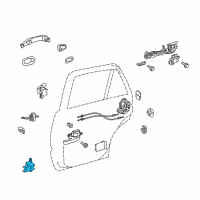 OEM 2018 Toyota Land Cruiser Lower Hinge Diagram - 68780-60040