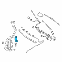 OEM Infiniti QX30 Pump Assy-Front Washer Diagram - 28920-5DA0B