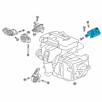 OEM 2016 Buick Envision Transmission Mount Diagram - 13374290