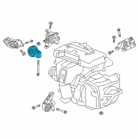 OEM 2018 Buick Envision Rear Transmission Mount Diagram - 84141172