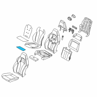 OEM 2015 BMW X5 Seat Heater Pad Diagram - 52108060764