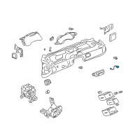 OEM 2001 Cadillac DeVille Trunk Lid Switch Diagram - 25635324