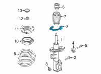 OEM Kia Sorento Pad-Front Spring, LWR Diagram - 54633R5000