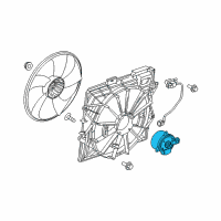 OEM 2009 Cadillac SRX Fan Motor Diagram - 19351719