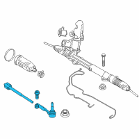 OEM 2016 BMW X5 Steering Tie Rod Assembly Diagram - 32-10-6-863-859