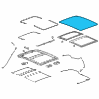 OEM 2016 Cadillac CT6 Weatherstrip Diagram - 84366615