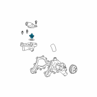 OEM 1999 Mercury Mountaineer Thermostat Diagram - YU3Z-8575-AA