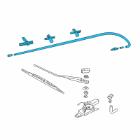 OEM Kia Hose Assembly-Rear Washer Diagram - 0K2B167500C