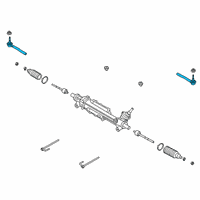 OEM 2020 Ford Ranger Outer Tie Rod Diagram - KB3Z-3A130-D