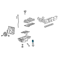 OEM 2019 Chevrolet Equinox Filter Kit-Oil Diagram - 55588497