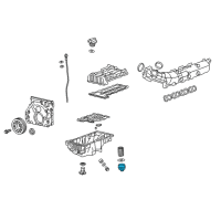 OEM 2019 GMC Terrain Oil Filter Cap Diagram - 55573793