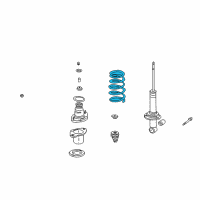 OEM 2011 Honda Element Spring, Rear Diagram - 52441-SCV-A11