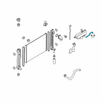 OEM 2011 Infiniti M37 Hose-RESERVER Tank Diagram - 21741-1MA0A