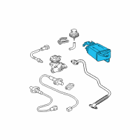 OEM 1996 Toyota Tacoma Canister Assy, Charcoal Diagram - 77740-35350