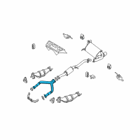 OEM 2009 Nissan 350Z Front Exhaust Tube Assembly Diagram - 20020-EV00A