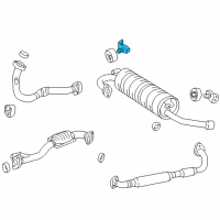 OEM Toyota RAV4 Mount Bracket Diagram - 17509-74210