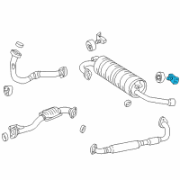 OEM Toyota Mount Bracket Diagram - 17508-74120