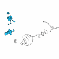 OEM Lincoln Master Cylinder Diagram - DG1Z-2140-B