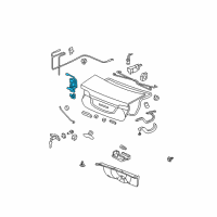 OEM 2011 Honda Civic Lock, Trunk (Manual+Handle+Switch) Diagram - 74851-SNA-A12