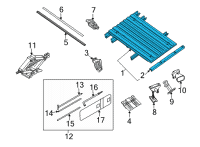 OEM 2022 Nissan Frontier FLOOR ASSY-REAR BODY Diagram - 93500-9BU0A