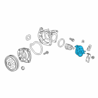 OEM Cadillac Water Inlet Diagram - 12650241