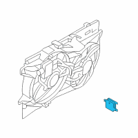 OEM 2012 Ford Edge Fan Relay Diagram - 7T4Z-8B658-A