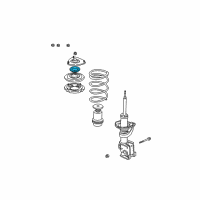 OEM Honda Bearing, Front Shock Absorber Mount Diagram - 51726-SJF-004