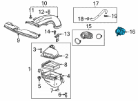 OEM Buick Rear Duct Diagram - 42483356